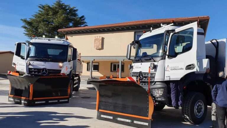 La Diputación de Guadalajara moviliza un operativo de 11 vehículos y 38 trabajadores ante las posibles nevadas