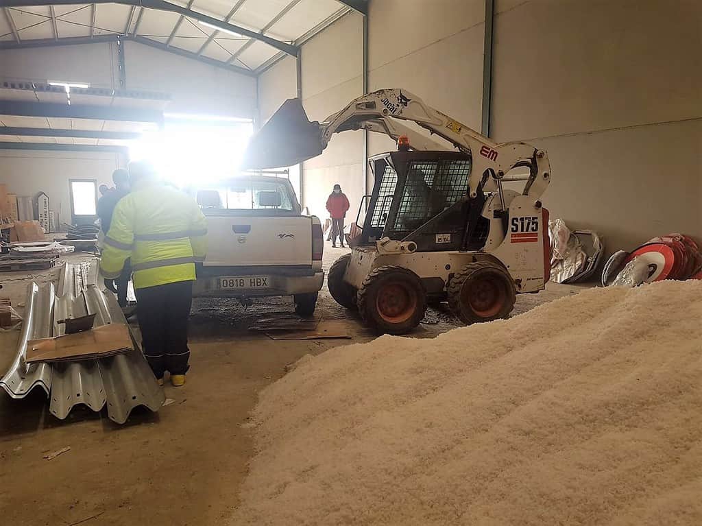 Diputación de Toledo ha puesto a disposición de los municipios 50 toneladas de sal para hacer frente al temporal