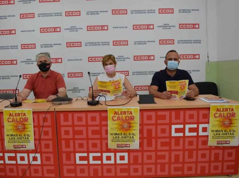 CCOO y UGT convocan una concentración este viernes en protesta por la muerte de un trabajador en Madrigueras (Albacete)