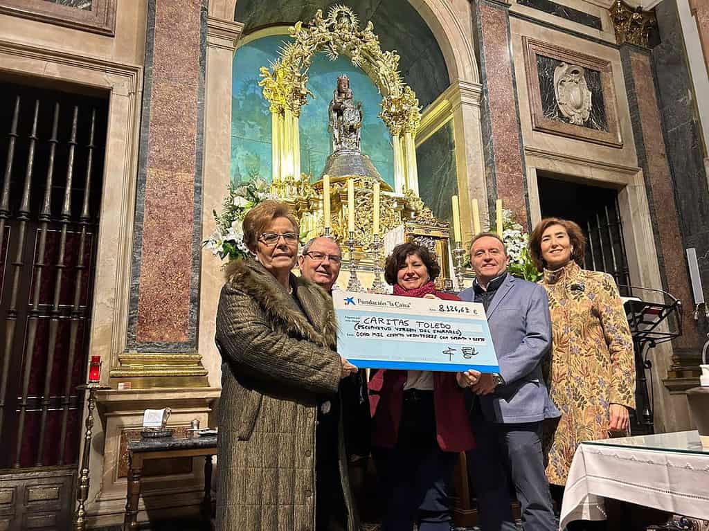 Cáritas Toledo recibe un donativo de 8.125,67 euros delo 'Concierto Solidario de Navidad'