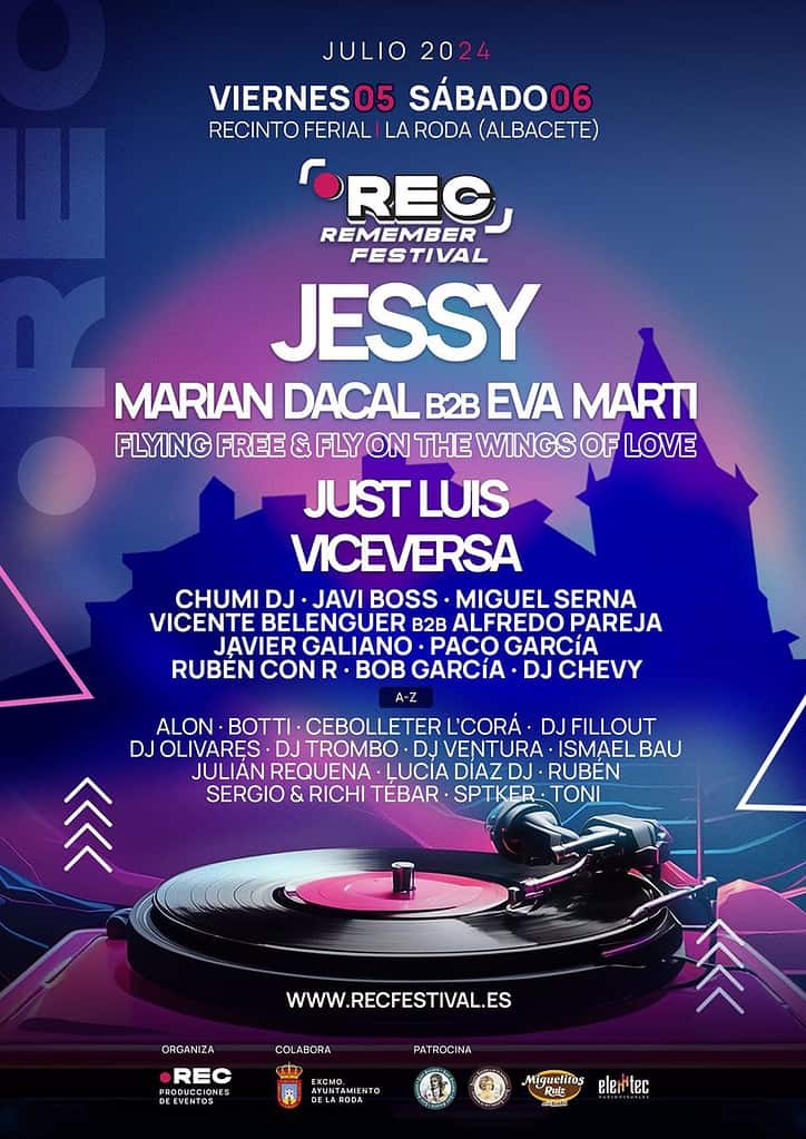El REC Remember Festival regresa a La Roda el 5 y 6 de julio con el doble de artistas y de escenarios