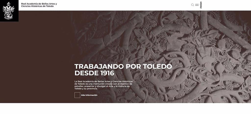 La web de la Real Academia de Ciencias Históricas de Toledo se vuelve más accesible y comprometida con la actualidad