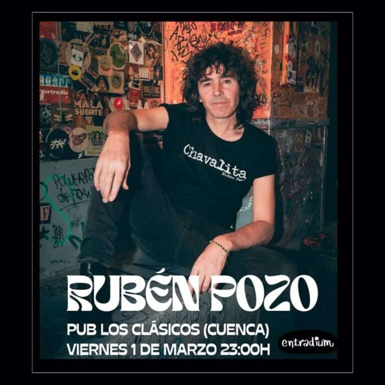 Doble cita en Cuenca con un Rubén Pozo: "Cuando llevo tiempo sin subirme a un escenario me vuelvo mustio"