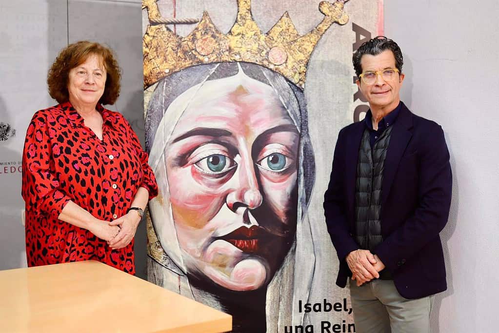 El pintor Alberto Romero exhibe su visión sobre Isabel la Católica hasta el 2 de junio en el toledano San Marcos