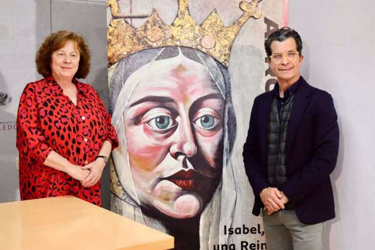 El pintor Alberto Romero exhibe su visión sobre Isabel la Católica hasta el 2 de junio en el toledano San Marcos