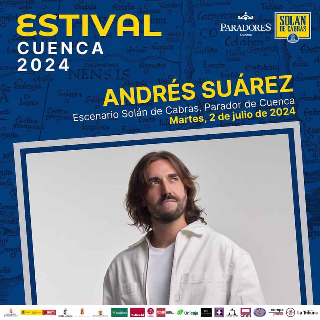 Andrés Suárez actuará en Estival Cuenca el 2 de julio después de la sanclementina Laura Moreno