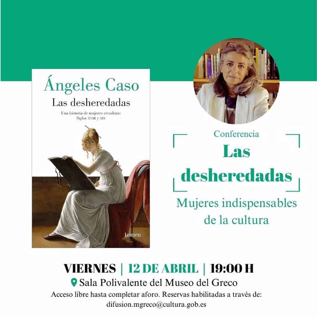 La premio Planeta Ángeles Caso ofrecerá una conferencia en el Museo del Greco sobre mujeres indispensables de la cultura