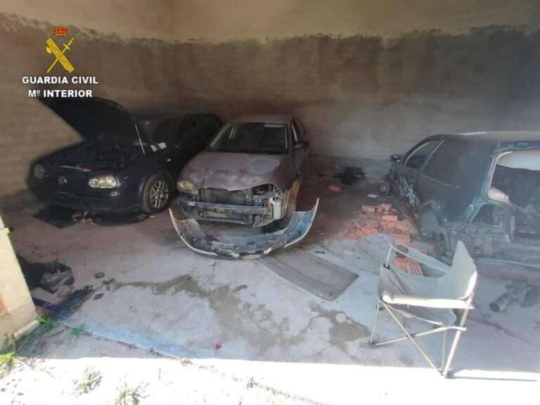 Detenido por robar coches para desguazarlos en Almorox y vender sus piezas