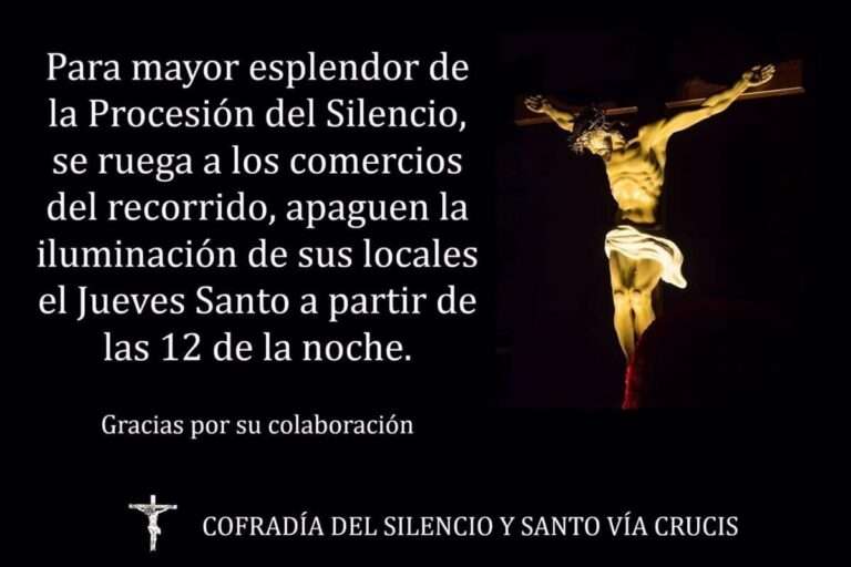 Junta de Cofradías de Albacete pide apagar luces comerciales en la Procesión del Silencio del Jueves Santo