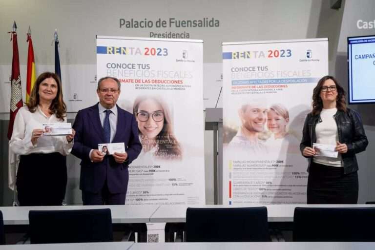 Más de 150.000 contribuyentes podrán beneficiarse en C-LM de deduccinoes autonómicas para la campaña de la renta 2023