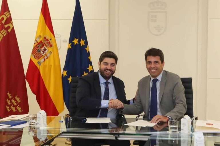 López Miras y Mazón lamentan las "amenazas" de Page y consideran "irrenunciable" el trasvase