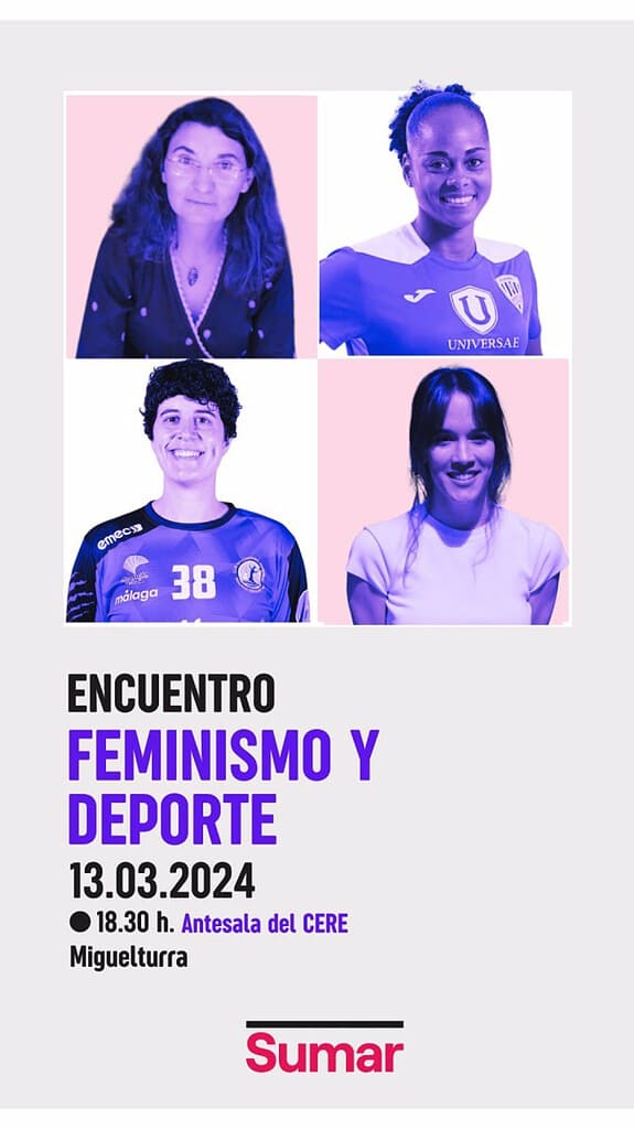 Miguelturra acoge el próximo miércoles un acto de feminismo y deporte promovido por Sumar