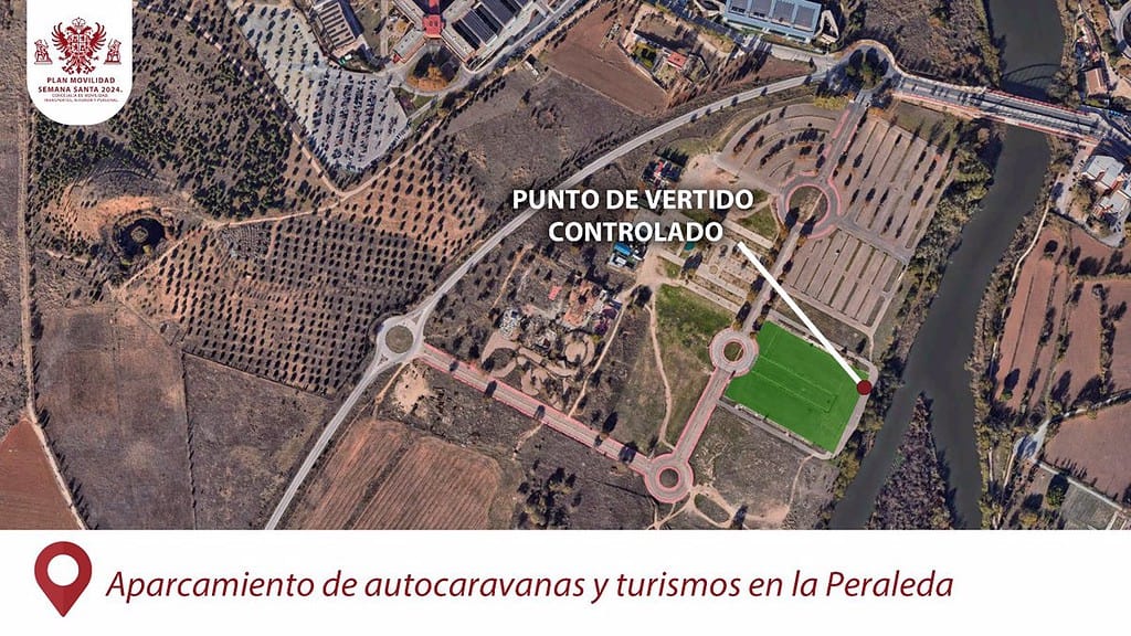 Toledo habilitará La Peraleda para el aparcamiento de autocaravanas durante la Semana Santa con lanzaderas a Safont