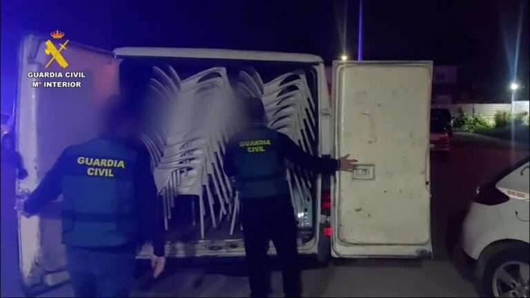 Desarticulado en Azuqueca un grupo criminal que había sustraído 740 sillas en establecimientos hosteleros