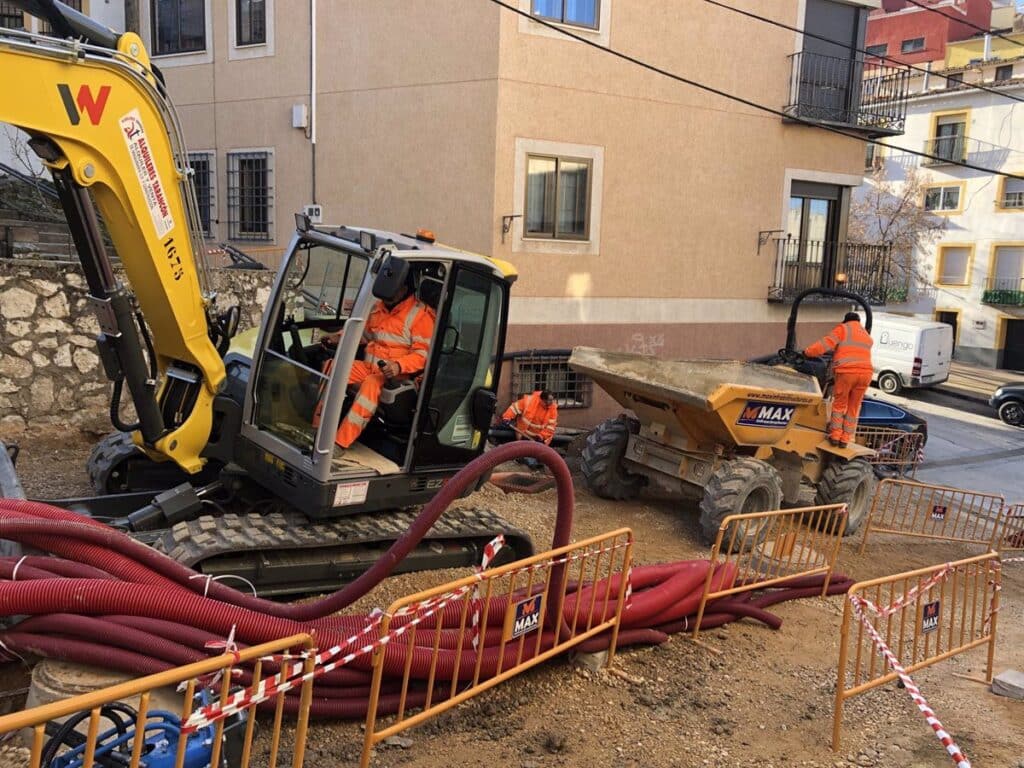 Ayuntamiento de Cuenca declara de emergencia las obras en la calle Sánchez Vera tras detectarse una oquedad