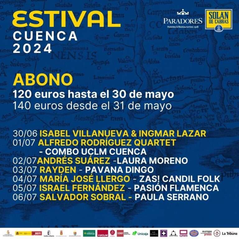 Estival Cuenca 24 pone este viernes a la venta los abonos para 13 conciertos por 120 euros