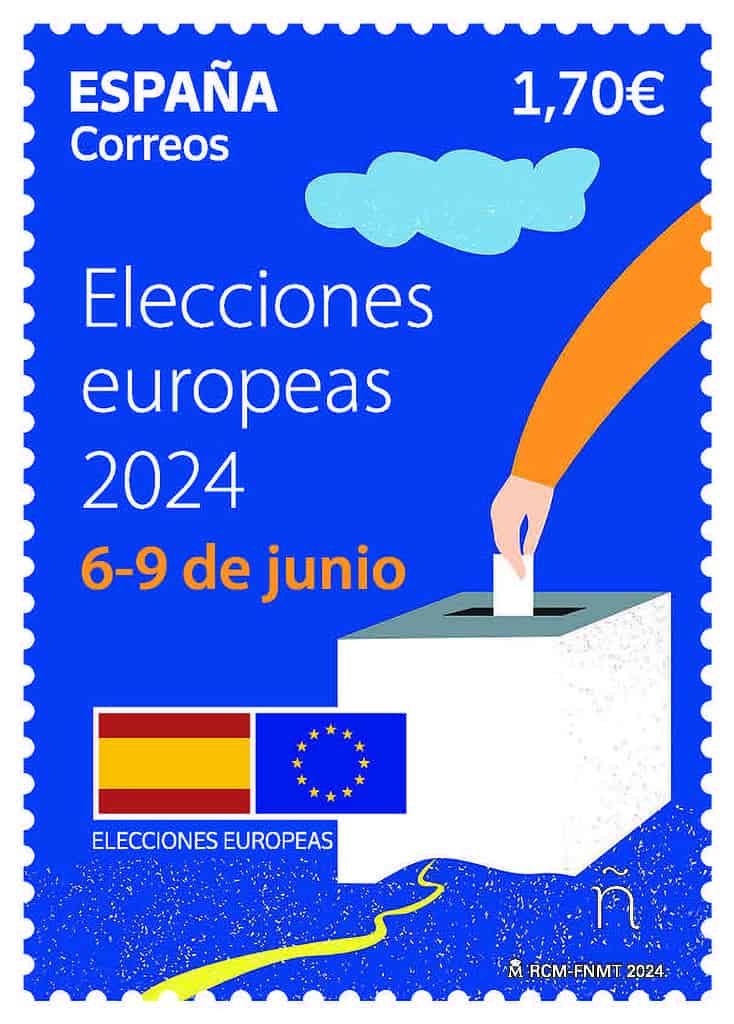 Correos presenta un sello que conmemora las elecciones al Parlamento Europeo 2024 1
