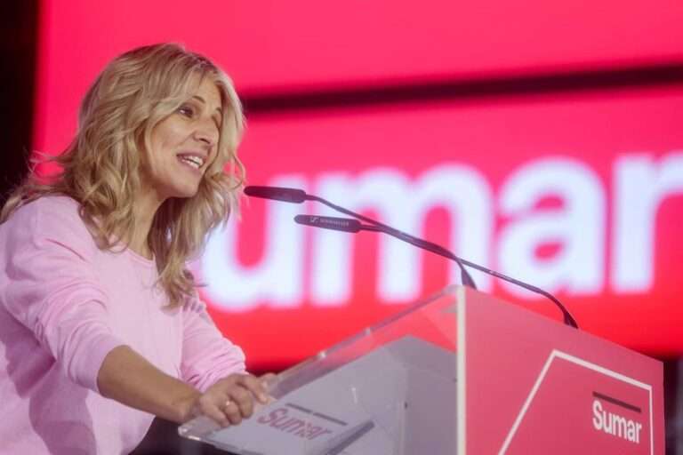 Yolanda Díaz anuncia una gira por 14 ciudades para promover la reducción de jornada laboral, entre ellas Toledo