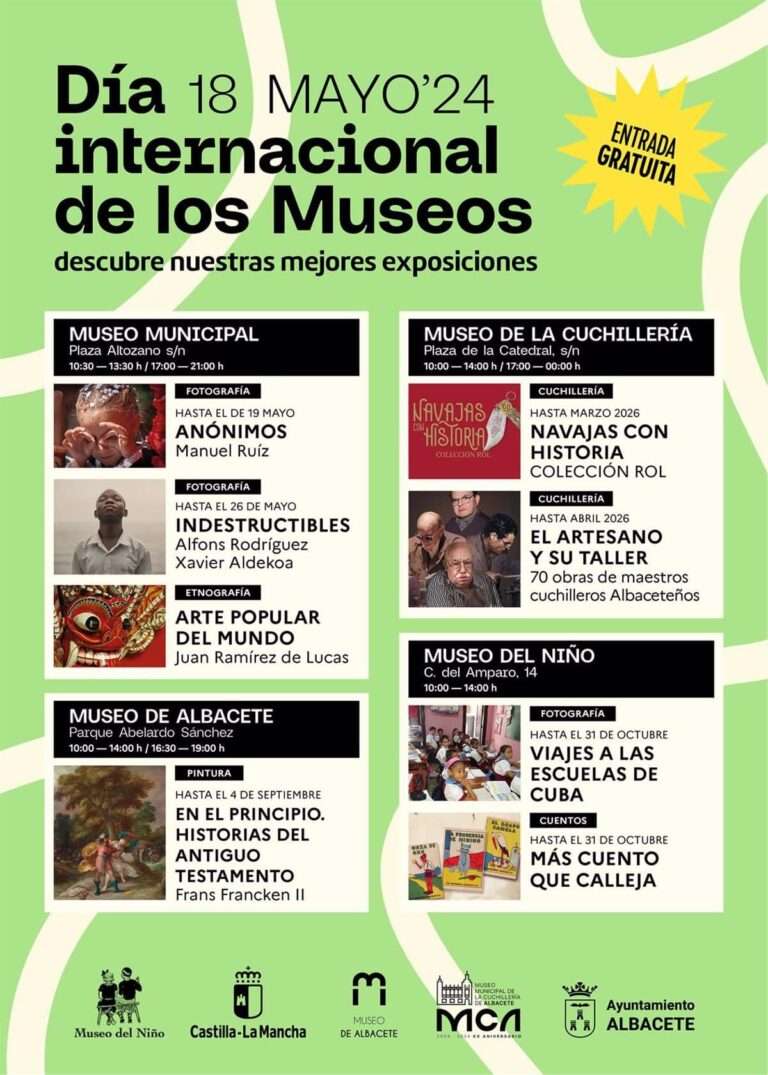 Albacete se suma este sábado al Día de los Museos bajo el lema 'Museos por la educación y la investigación'