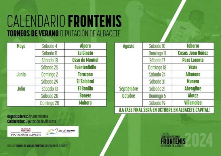 Alpera estrena este fin de semana la I edición de los Torneos de Verano de Frontenis