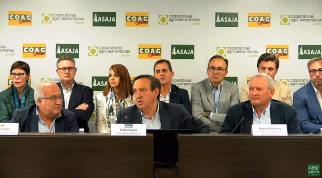Asaja, COAG y Cooperativas esperaran al foro del MAPA en Toledo del 16 y 17 de mayo para valorar nuevas movilizaciones