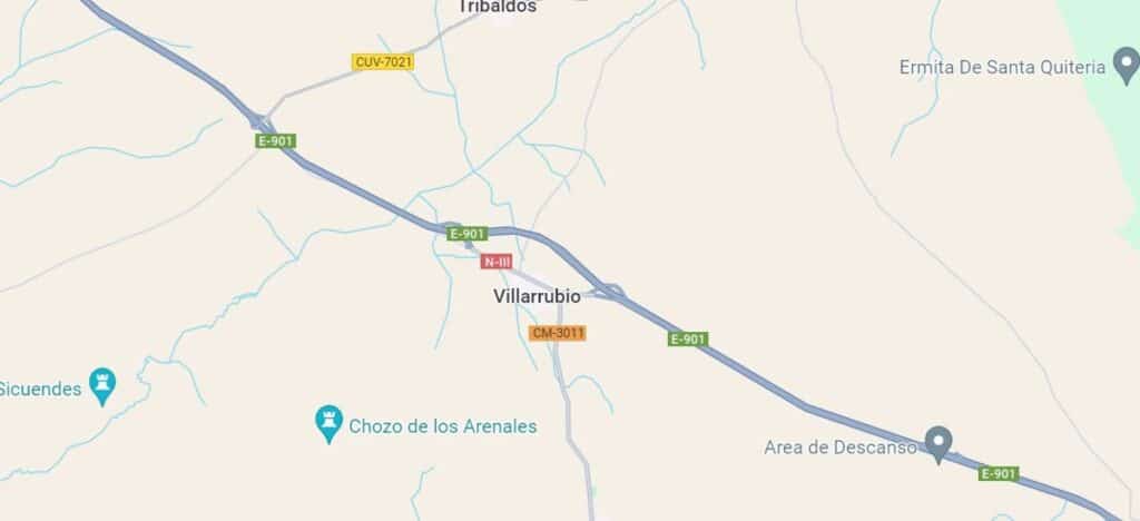 Muere un joven de 19 años tras ser atropellado esta madrugada en la A-3 en Villarrubio (Cuenca)