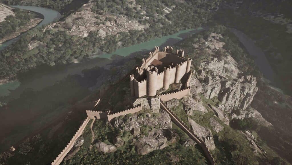 Expertos en arqueología virtual reconstruyen en 3D cómo pudo ser el Castillo de Pelegrina en Sigüenza