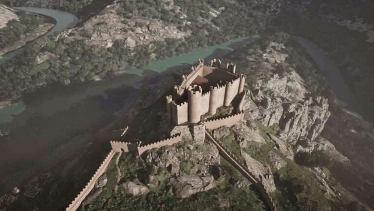Expertos en arqueología virtual reconstruyen en 3D cómo pudo ser el Castillo de Pelegrina en Sigüenza