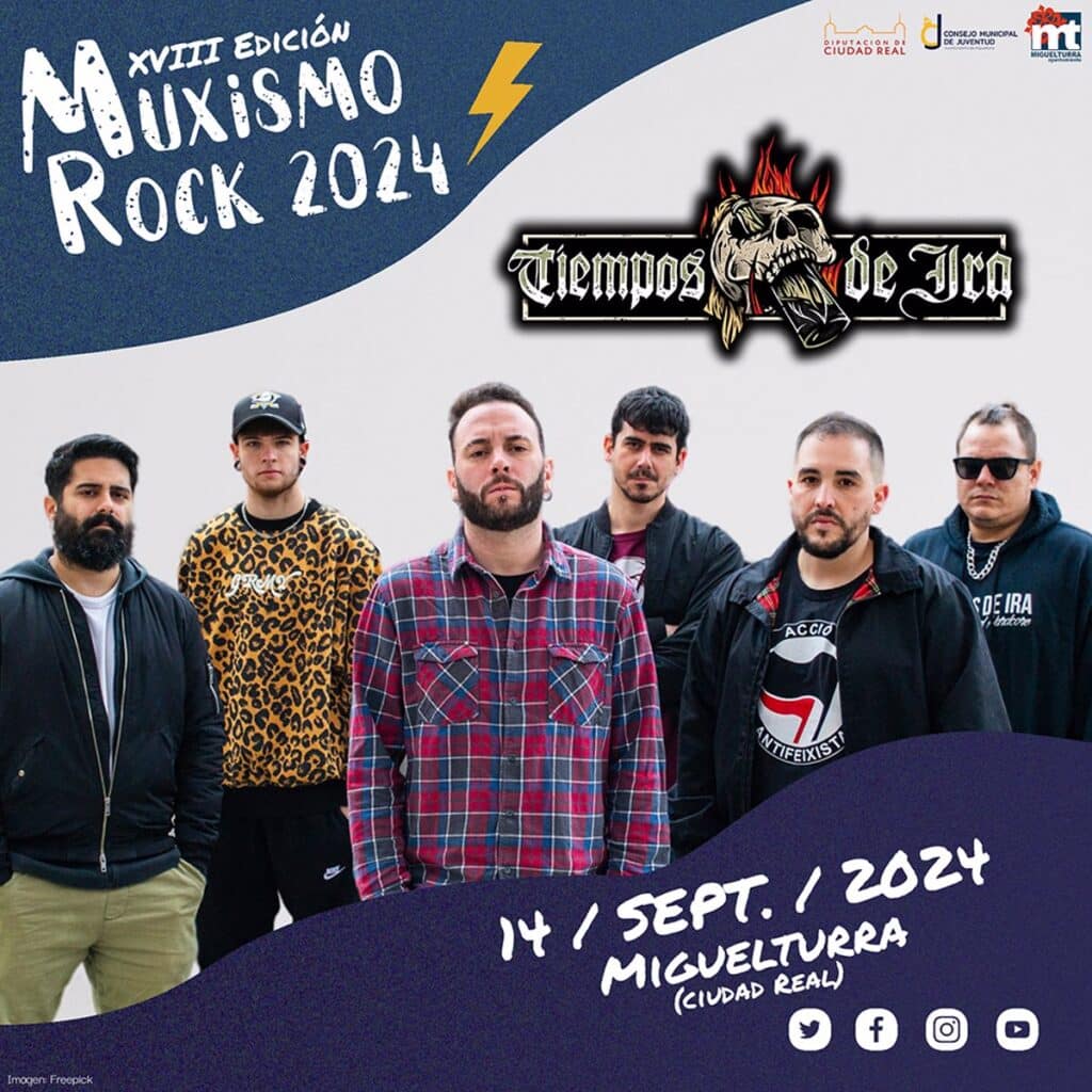 'Tiempos de Ira', primera confirmación del festival Muxismo Rock de Miguelturra