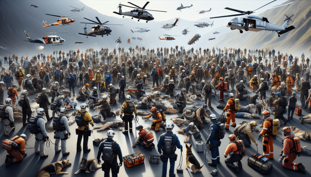 Operación Integral de Rescate: 60 Expertos, Helicópteros, Drones y Perros Unidos para Salvar Vidas 4