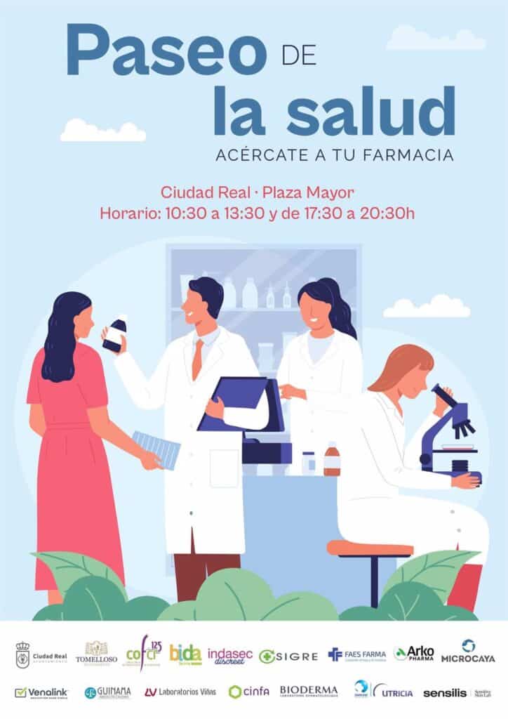 El Colegio de Farmacéuticos sale a las calles de Tomelloso y Ciudad Real con 'Paseo de la Salud' el 6 de junio