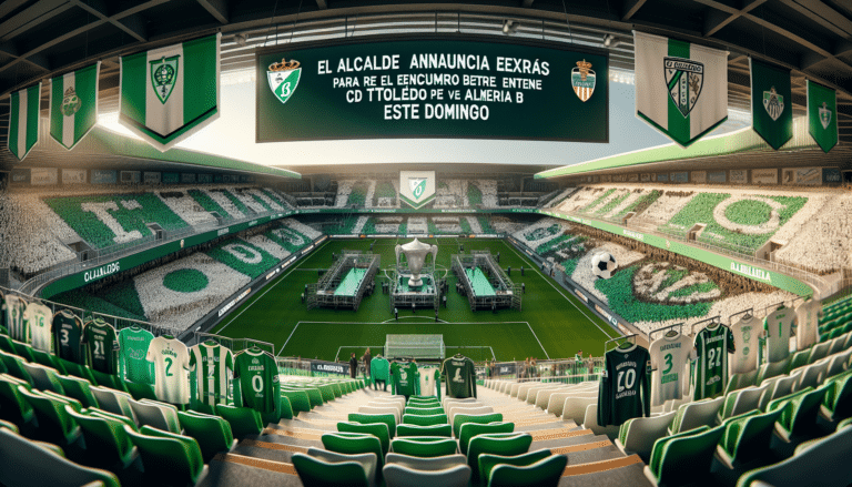 El alcalde confirma que se instalarán gradas supletorias para el partido del CD Toledo y el Almería B del domingo