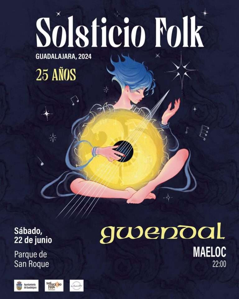 Eva Sanz Abad, ganadora del concurso de carteles del Solsticio Folk que lleva a Gwendal a Guadalajara