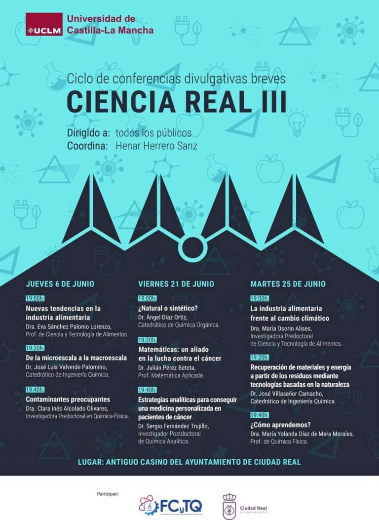 Este jueves arranca en el Antiguo Casino el ciclo de conferencias divulgativas breves 'Ciencia Real'