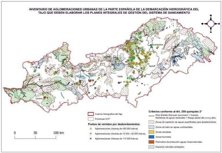 La CHT publica un inventario de municipios que tendrán que elaborar planes integrales de gestión de saneamiento