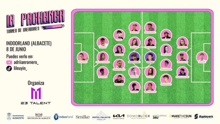 Hasta 24 creadores de contenido con más de 60 millones de seguidores participarán en 'La Pachanga' de fútbol en Albacete
