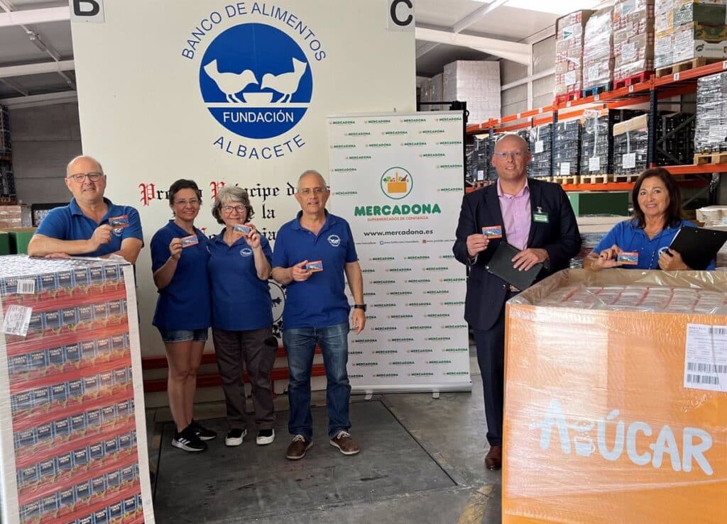 Mercadona entrega 22.000 kilos de productos al Banco de Alimentos de Albacete