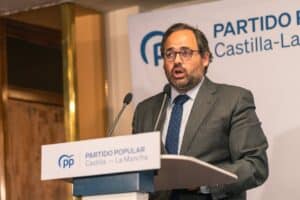 Núñez critica "la carrera del PSOE" por contar las negociaciones sobre el Estatuto de C-LM, que han de ser "discretas"