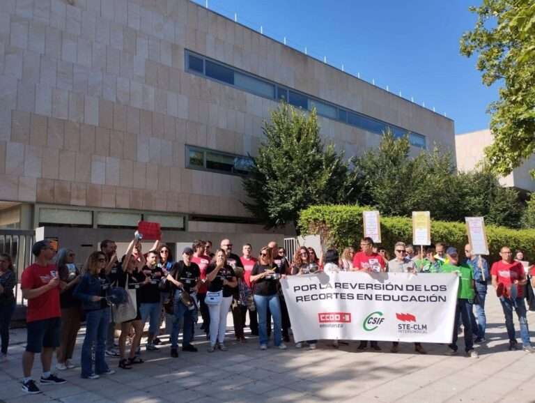 Sindicatos confirman movilizaciones en educación el próximo curso en C-LM para exigir la "reversión de recortes"
