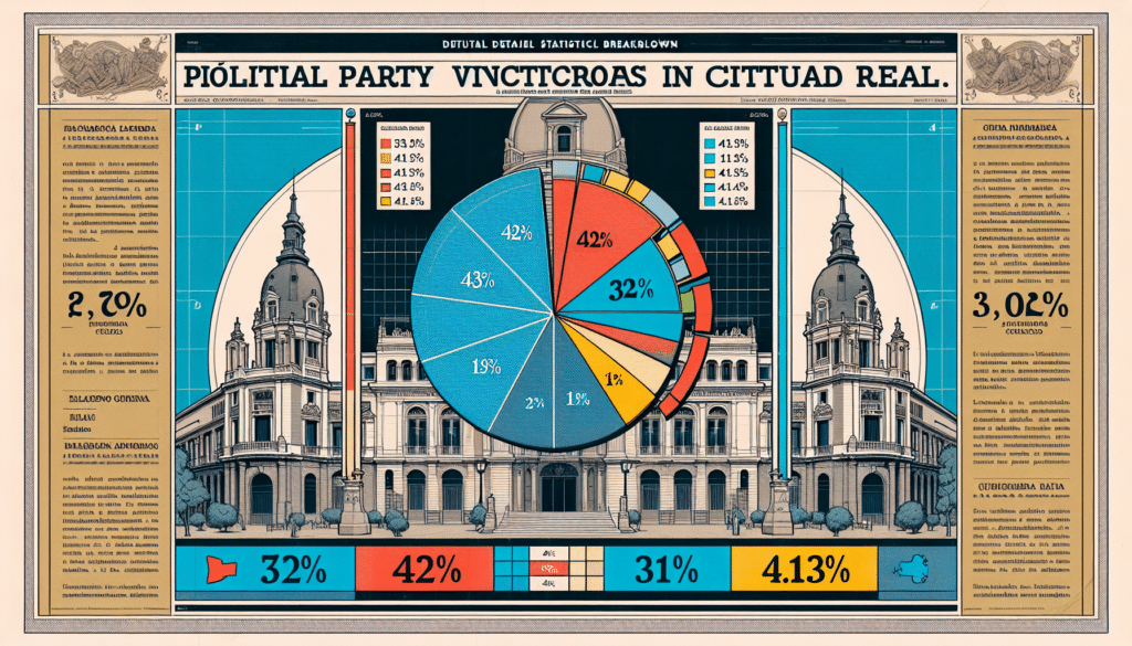 En Ciudad Real, gana PP con el 43% de los votos, con PSOE al 32%, Vox un 11% y la agrupación de Alvise un 4,13%