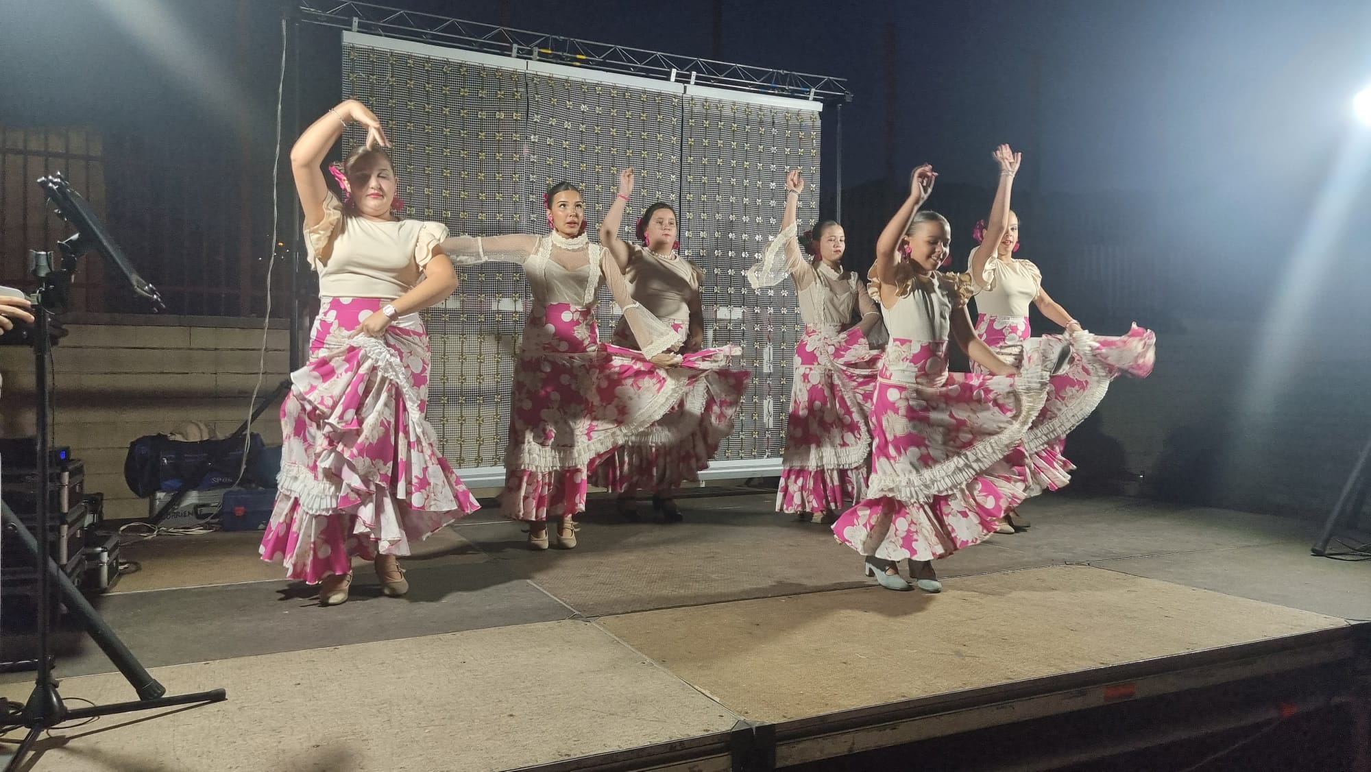 Fiesta nocturna en El Carmen.