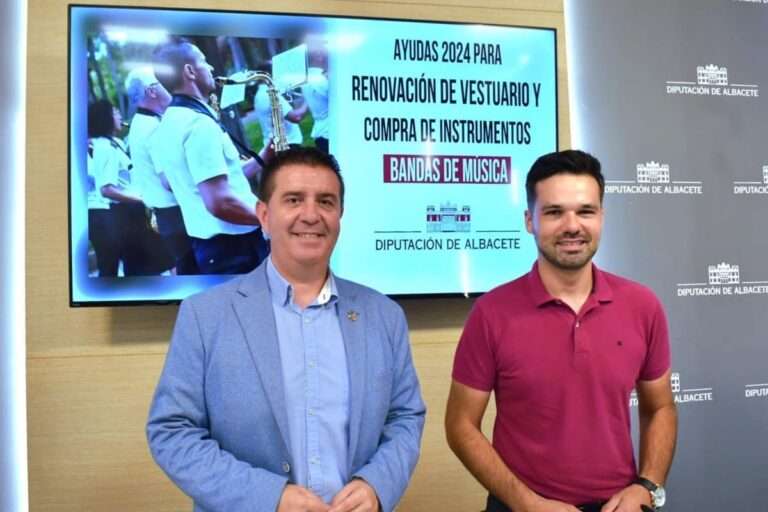 Las bandas de música municipales de Albacete contarán con 300.000 euros de Diputación para vestuario e instrumentos