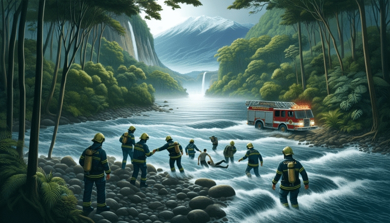 Bomberos de Cuenca participan en un rescate para localizar a un joven que ha saltado al río en Mariana