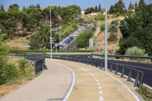 Terminan las obras del itinerario peatonal y carril bici entre avenida de Madrid y Salto del Caballo, en Toledo