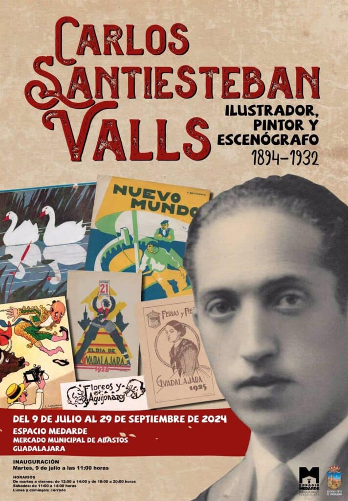 El Mercado de Abastos de Guadalajara estrena este martes una exposición sobre el escenógrafo Carlos Santiesteban Valls