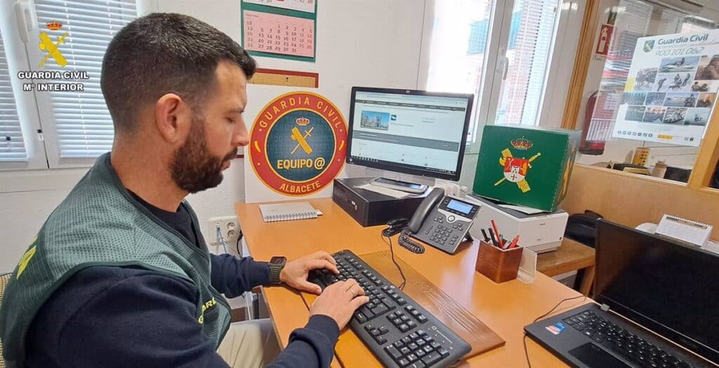 Guardia Civil de Albacete investiga a dos personas por sendos delitos de estafa por correo electrónico