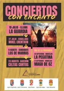 Mikel Erentxun, Celtas Cortos o La Guardia, en los 'Conciertos con encanto' por la provincia de Guadalajara este verano
