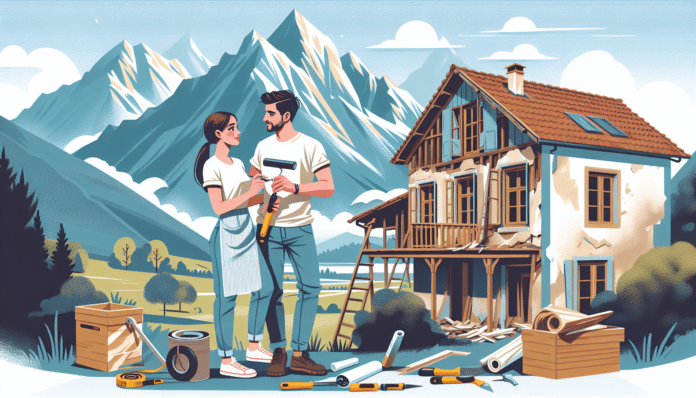 esta pareja se hace viral al reconstruir una casa abandonada en el Pirineo aragonés