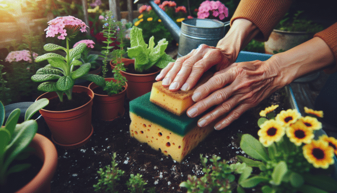 Nunca se me hubiera ocurrido utilizar una esponja vieja en mis plantas. Y debes hacerlo antes de que acabe julio