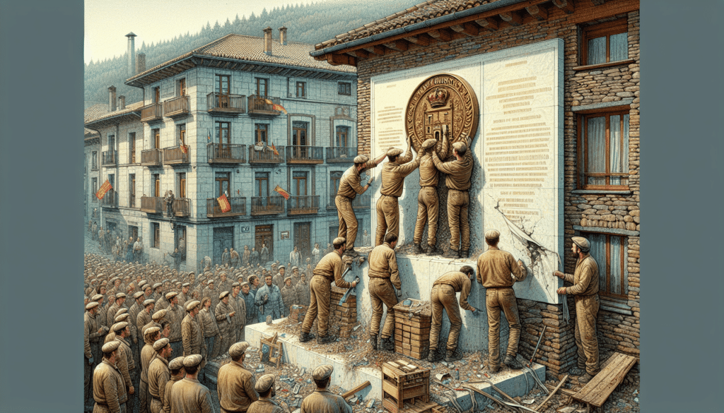 Retirada de la Placa Conmemorativa del Asesinato de Francisco Casanova por ETA en Berriozar, Navarra 10